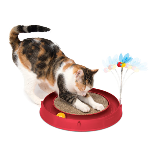 Catit Play 3 in 1 Circuit Ball Toy with Scratch Pad URBAN PAW PETS
