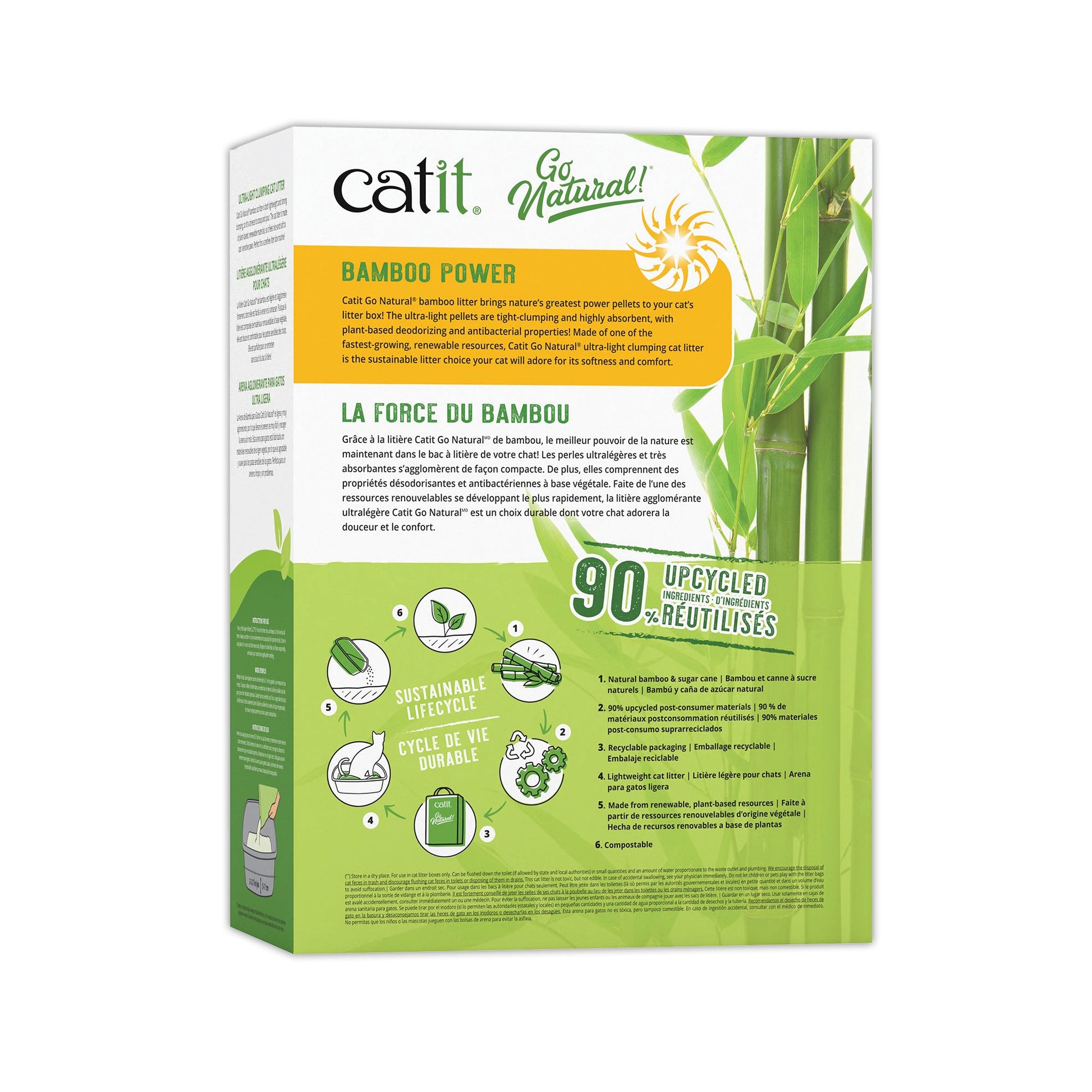 Catit Go Natural! Ultra-Light Clumping Cat Litter - Vanilla - 3.6 kg (7.9 lbs) Box URBAN PAW PETS