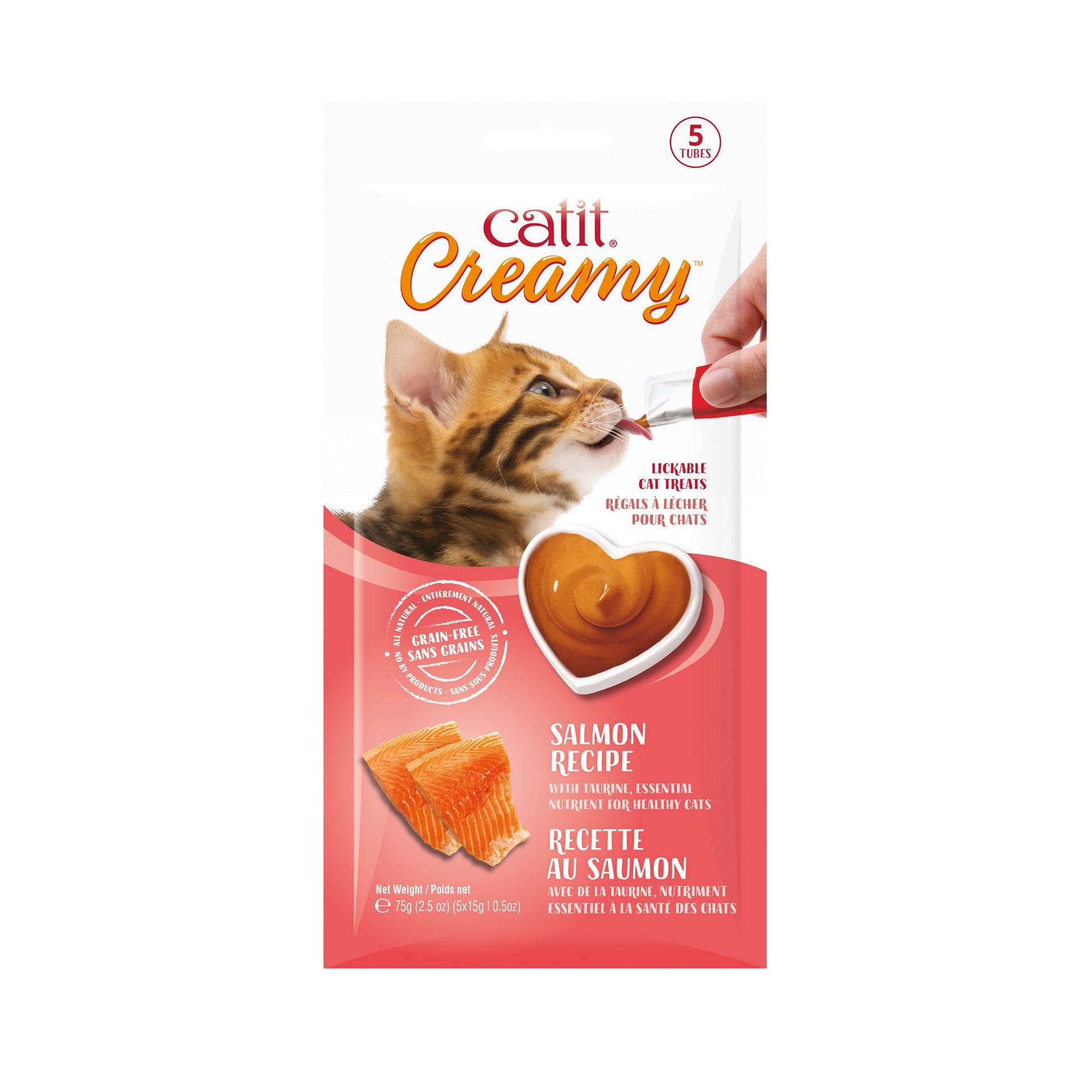 Catit Creamy Lickable Cat Treat - Salmon Flavour URBAN PAW PETS