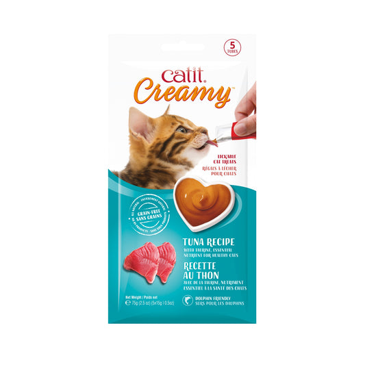Catit Creamy Lickable Cat Treat - Tuna Flavour - 5 pack URBAN PAW PETS