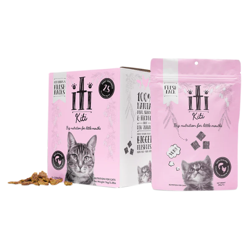 iTi - Kiti -Air Dried for Cats - Chicken & Salmon Pouches (5 x 200g) URBANPAWPETS LTD.