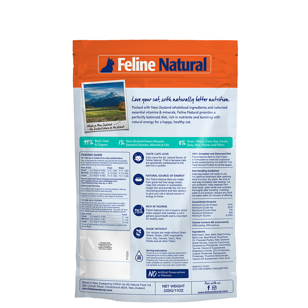 Beef & Hoki Feast Feline Natural