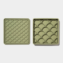 3-in-1 fish scale slow feeder bowl - olive URBAN PAW PETS