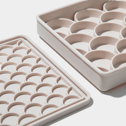 3-in-1 fish scale slow feeder bowl - sand URBAN PAW PETS