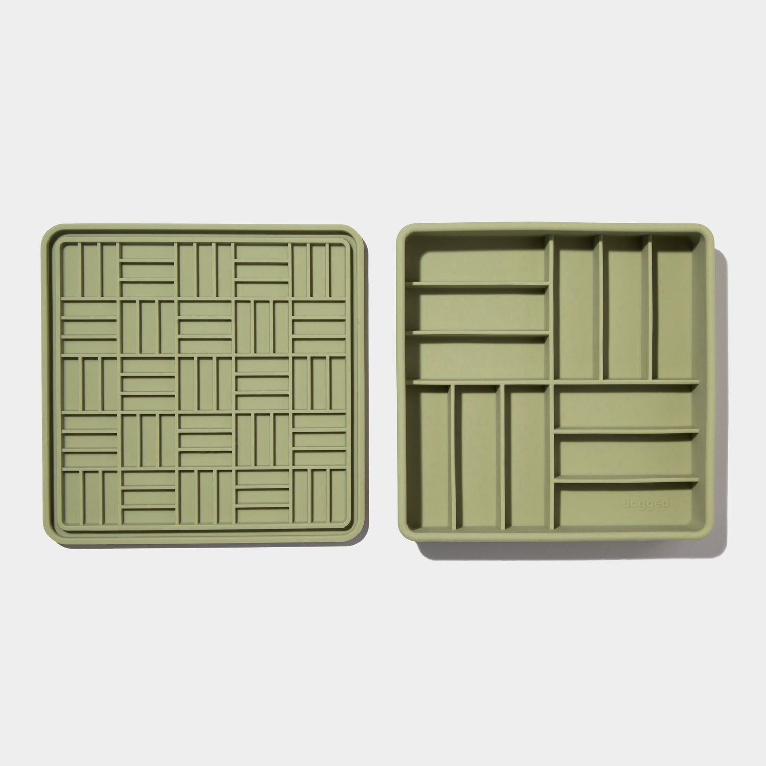 3-in-1 parquet slow feeder bowl - olive URBAN PAW PETS