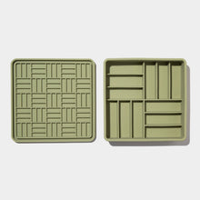 3-in-1 parquet slow feeder bowl - olive URBAN PAW PETS
