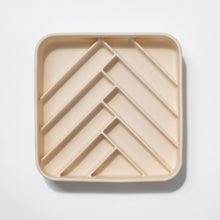 chevron slow feeder bowl - buttercream URBAN PAW PETS