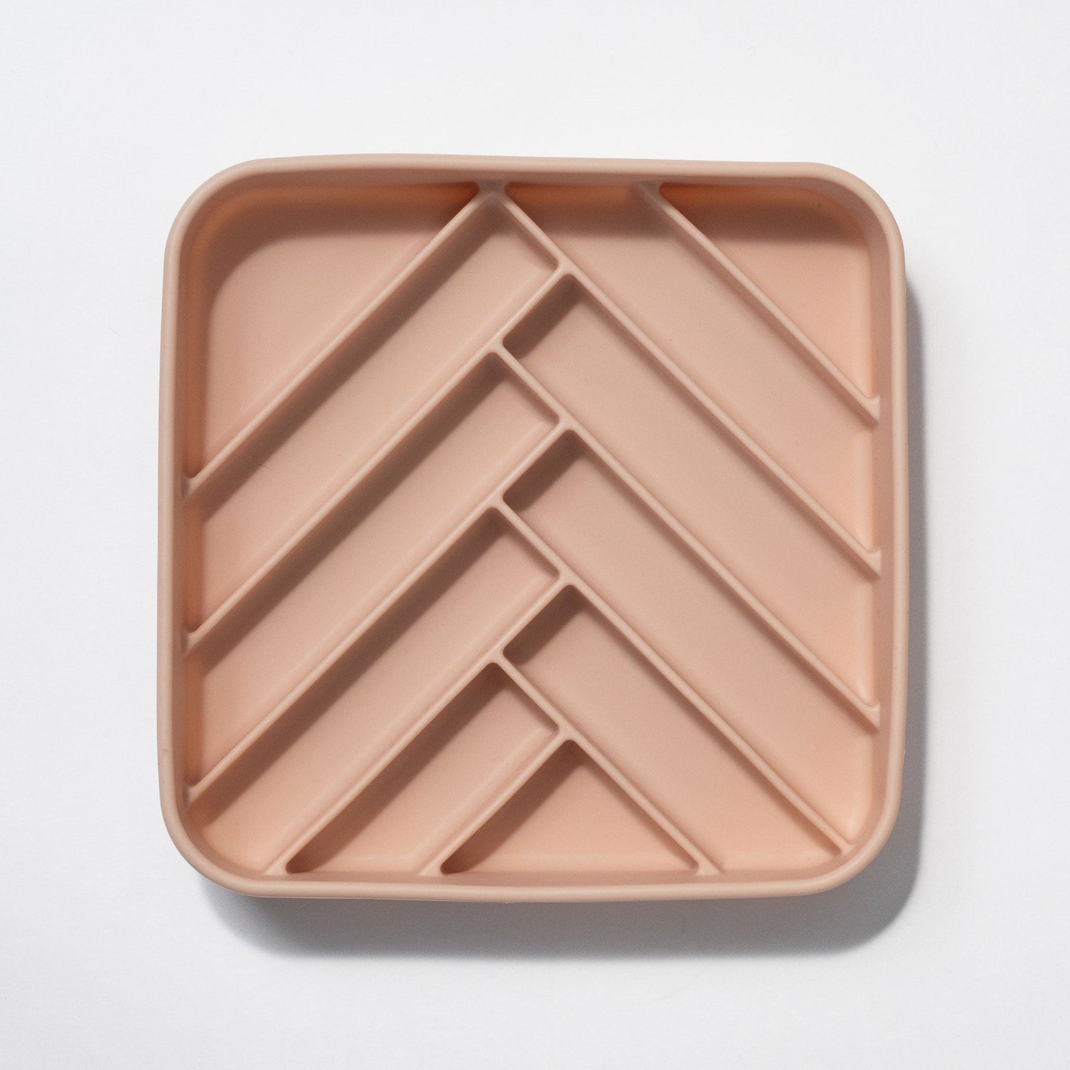 chevron slow feeder bowl - rose water URBAN PAW PETS