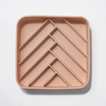 chevron slow feeder bowl - rose water URBAN PAW PETS