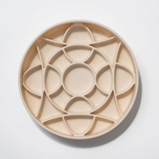 circulo slow feeder bowl - buttercream