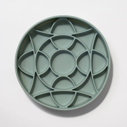 circulo slow feeder bowl - seafoam