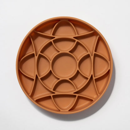 circulo slow feeder bowl - nutmeg URBAN PAW PETS