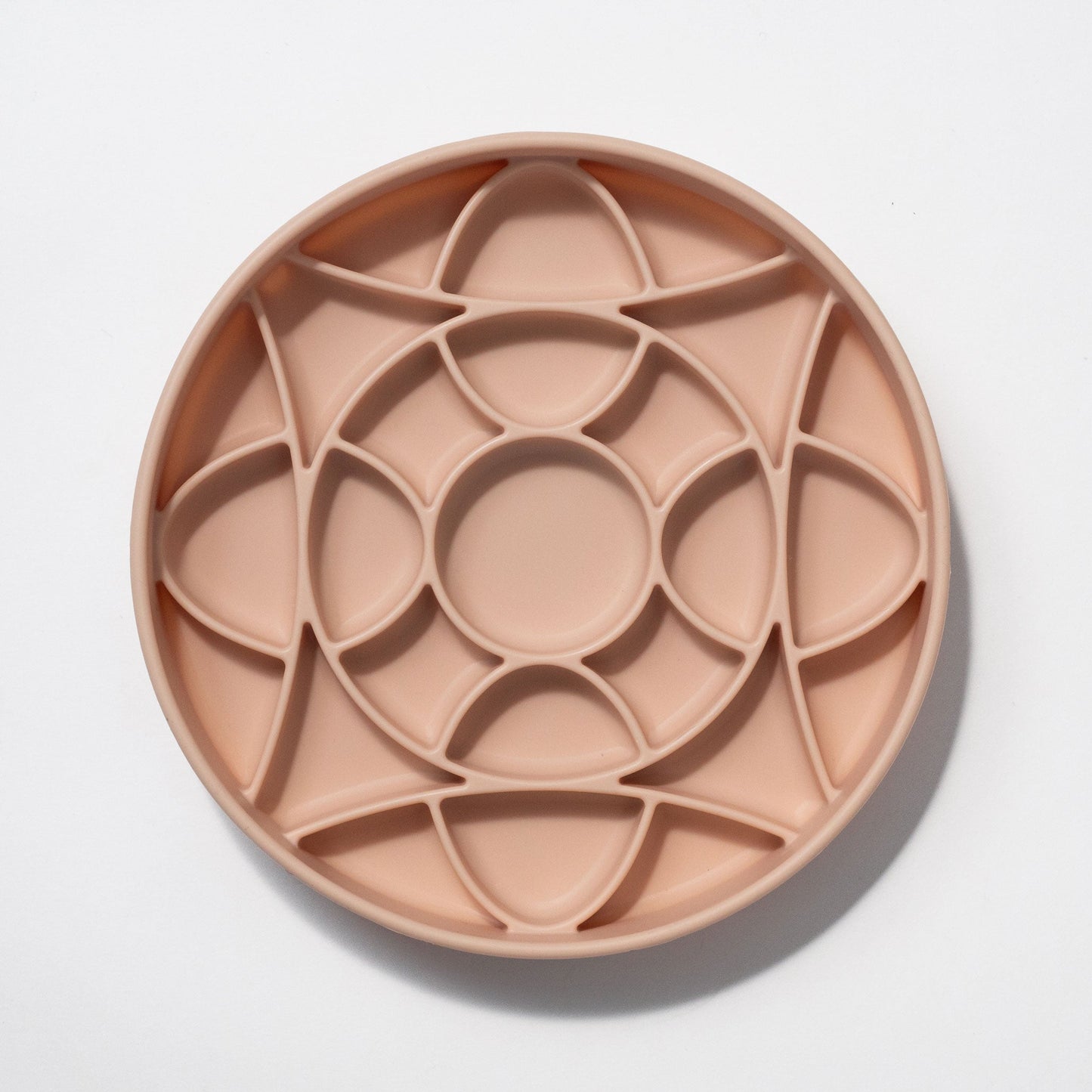 circulo slow feeder bowl - rose water