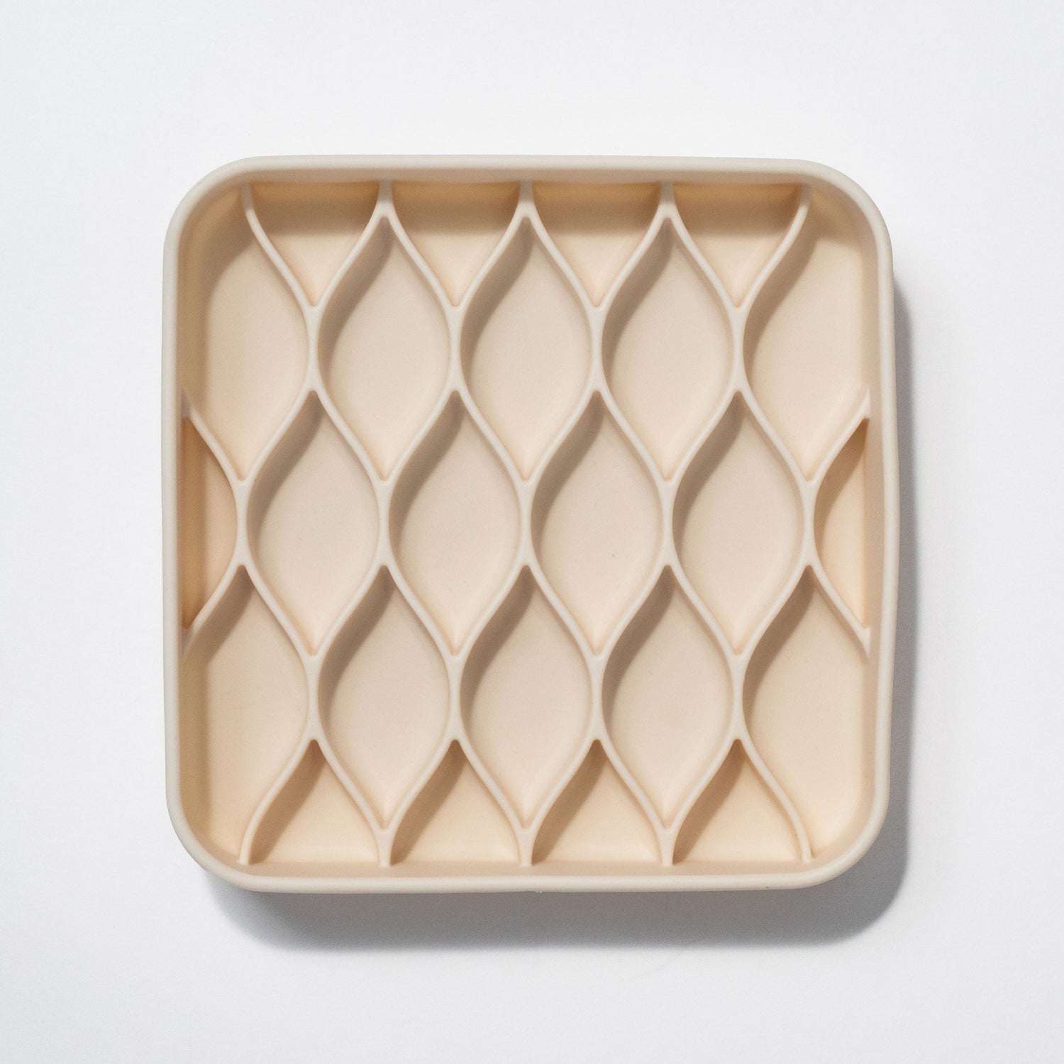 argyle slow feeder bowl - buttercream URBAN PAW PETS
