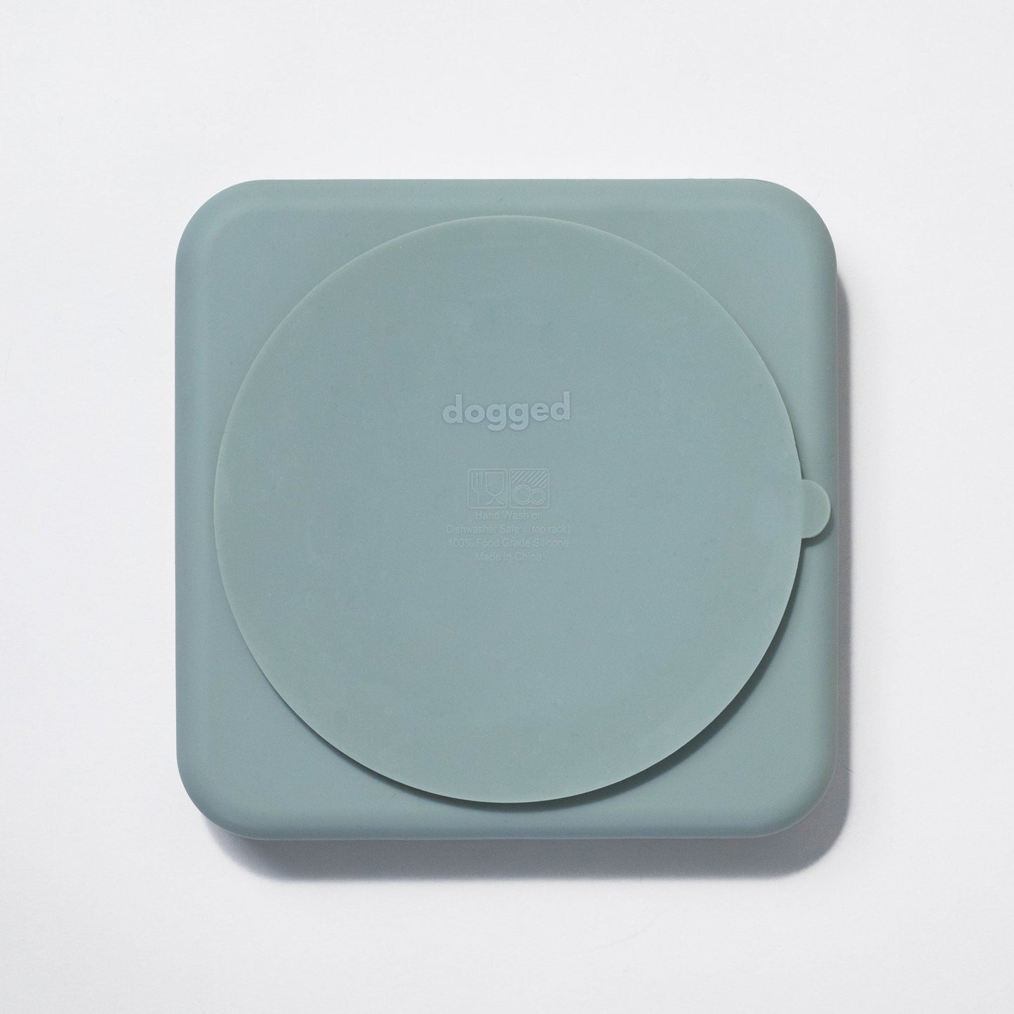 chevron slow feeder bowl - seafoam