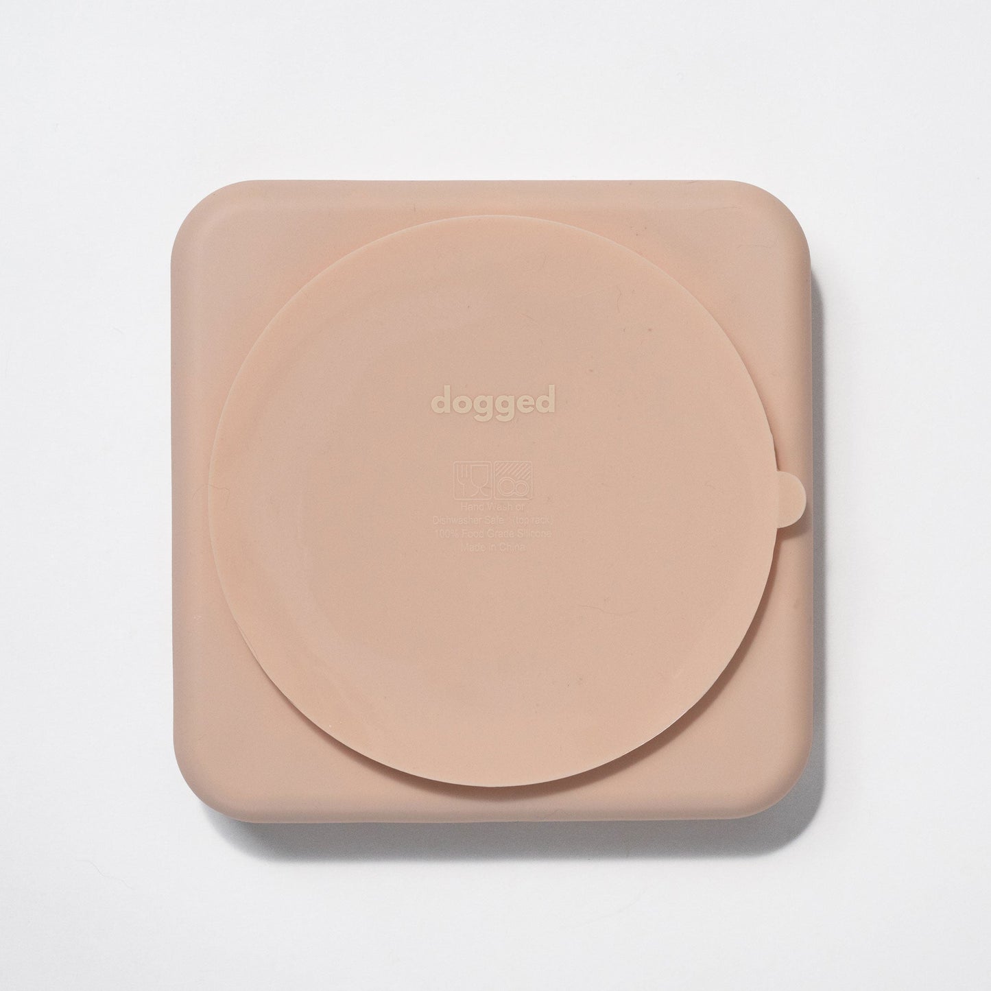 chevron slow feeder bowl - rose water