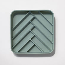 chevron slow feeder bowl - seafoam URBAN PAW PETS
