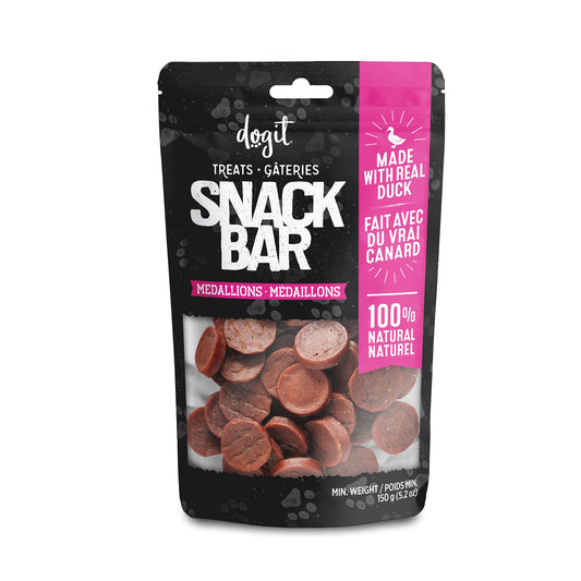 Dogit Snack Bar Treats - Duck Medallions - 150 g (5.2 oz) URBAN PAW PETS
