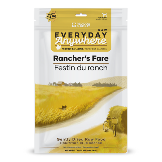Everyday Raw Anywhere Rancher's Fare for Dog (400 g bag) Red Dog Blue Kat