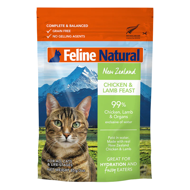 Feline Natural - Pouches - Chicken & Lamb Feast - 85g Pouch URBAN PAW PETS