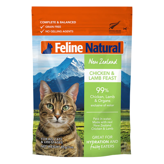 Feline Natural - Pouches - Chicken & Lamb Feast - 85g Pouch URBAN PAW PETS