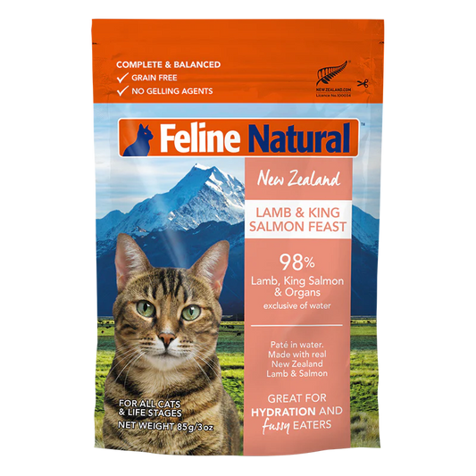 Feline Natural - Pouches - Lamb & King Salmon Feast - 85g Pouch URBAN PAW PETS