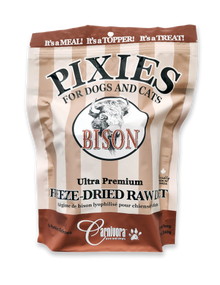Carnivora Pixies Freeze-Dried Raw Bison Diet