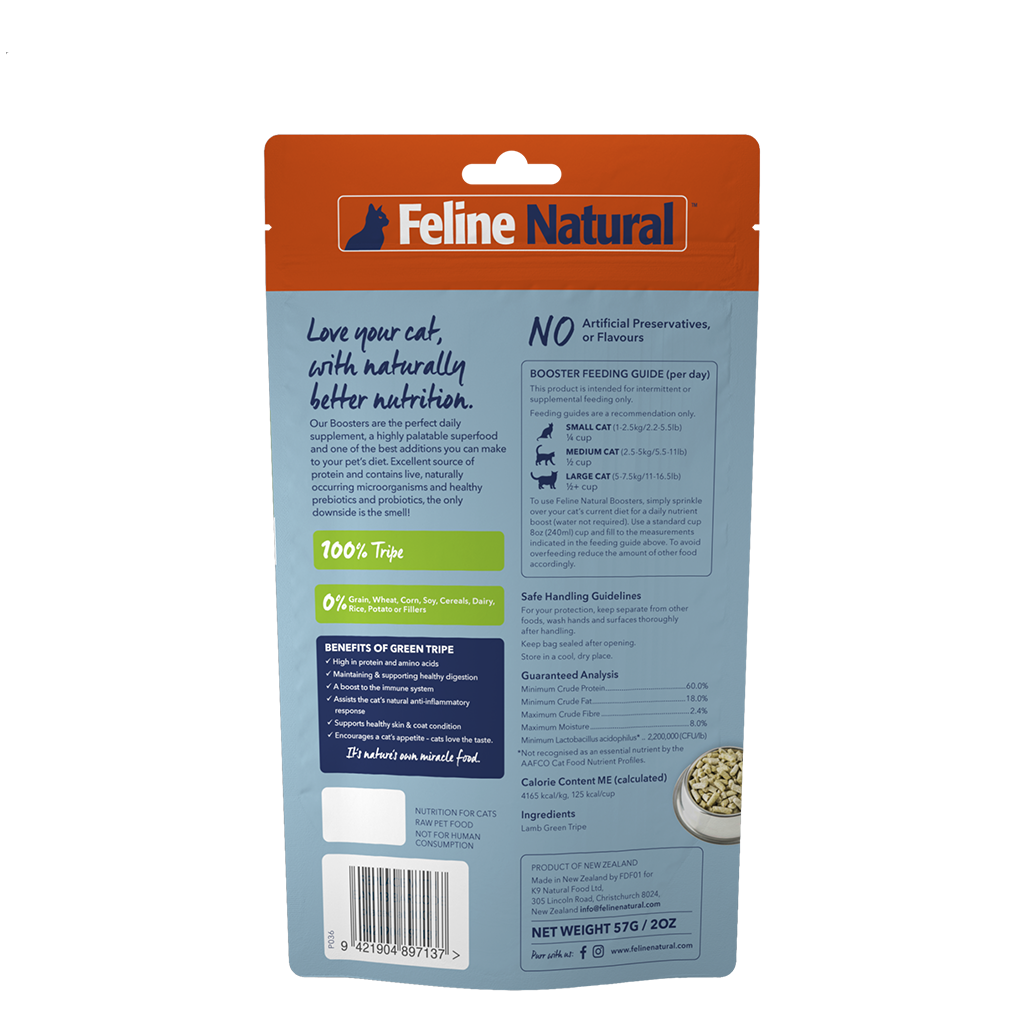 Lamb Green Tripe Booster Feline Natural