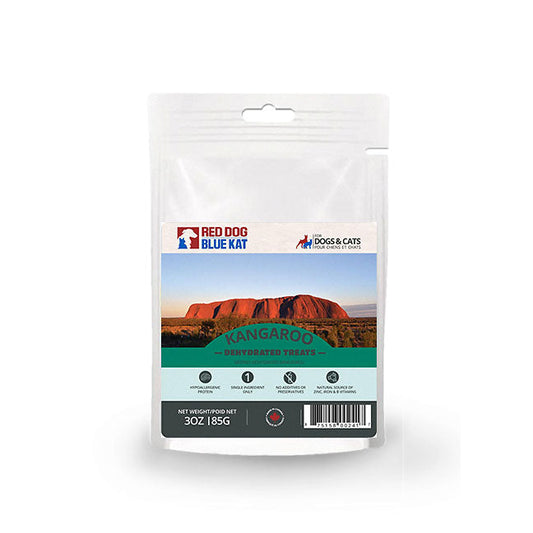 Kangaroo Dehydrated Treat 85 g bag Red Dog Blue Kat