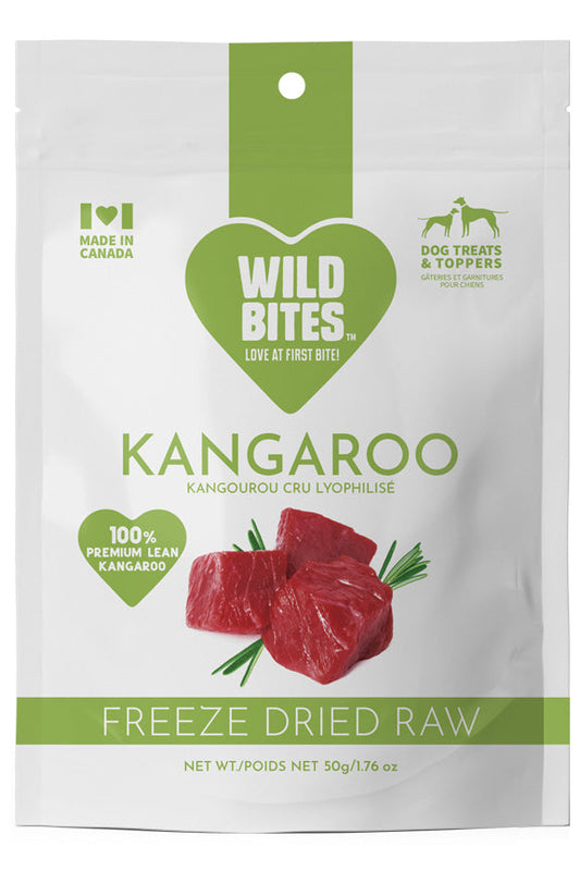 FREEZE DRIED KANGAROO 50 gr Wild Bites