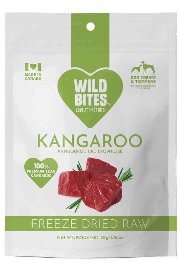 FREEZE DRIED KANGAROO 180 gr Wild Bites