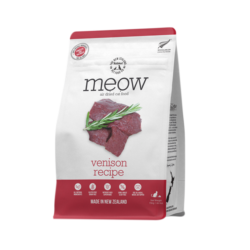NZ Natural Pet Food Co - Air Dried  - Food - MEOW - Venison 100g