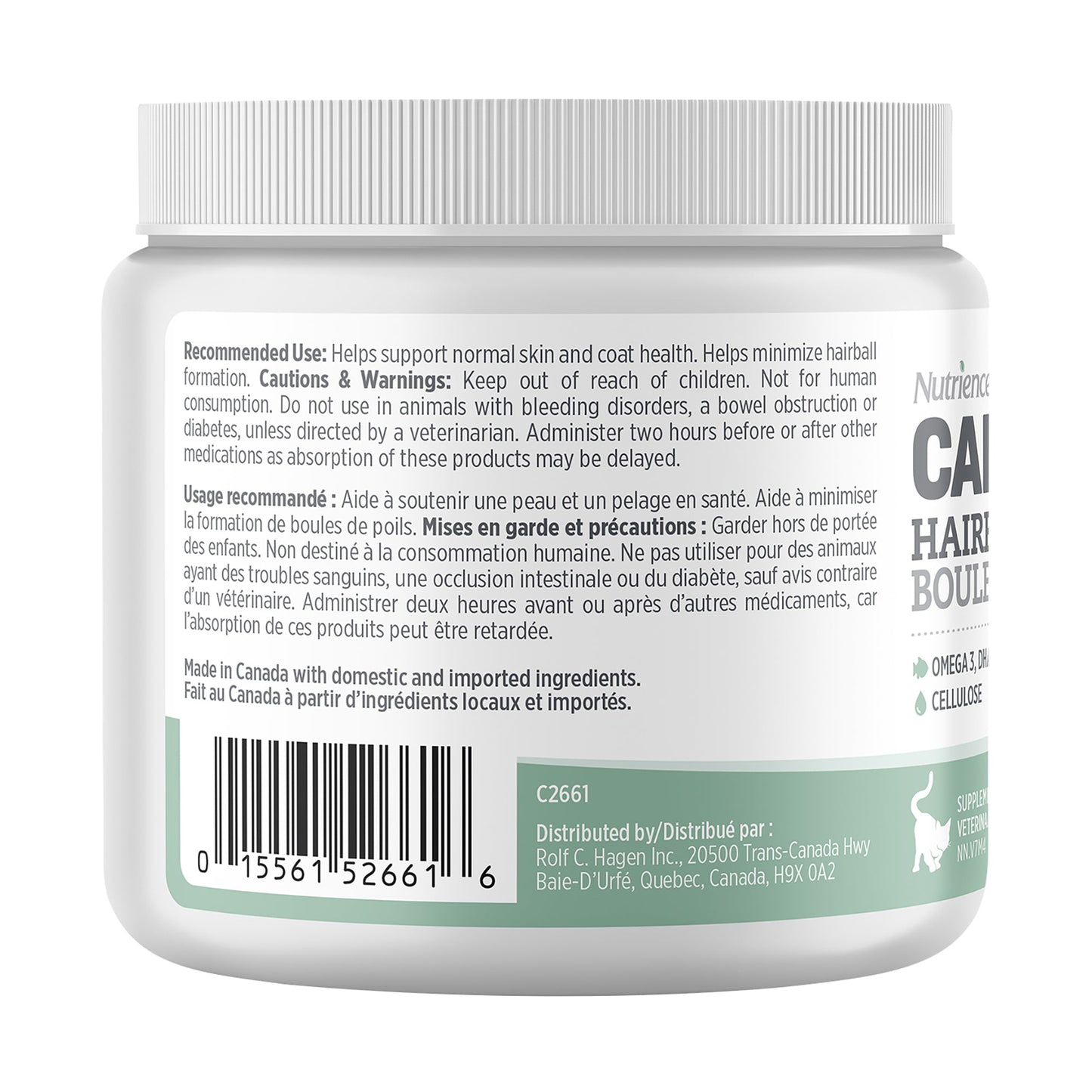 Nutrience Care Supplement for Cats - Skin & Coat/Hairball+ - 180 g URBAN PAW PETS