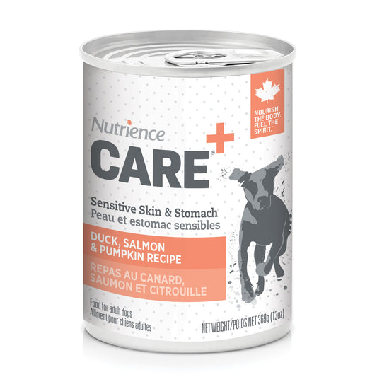 Nutrience Care Sensitive Skin & Stomach Pâté for Dogs - Duck, Salmon & Pumpkin Recipe - 369 g (13 oz) URBAN PAW PETS