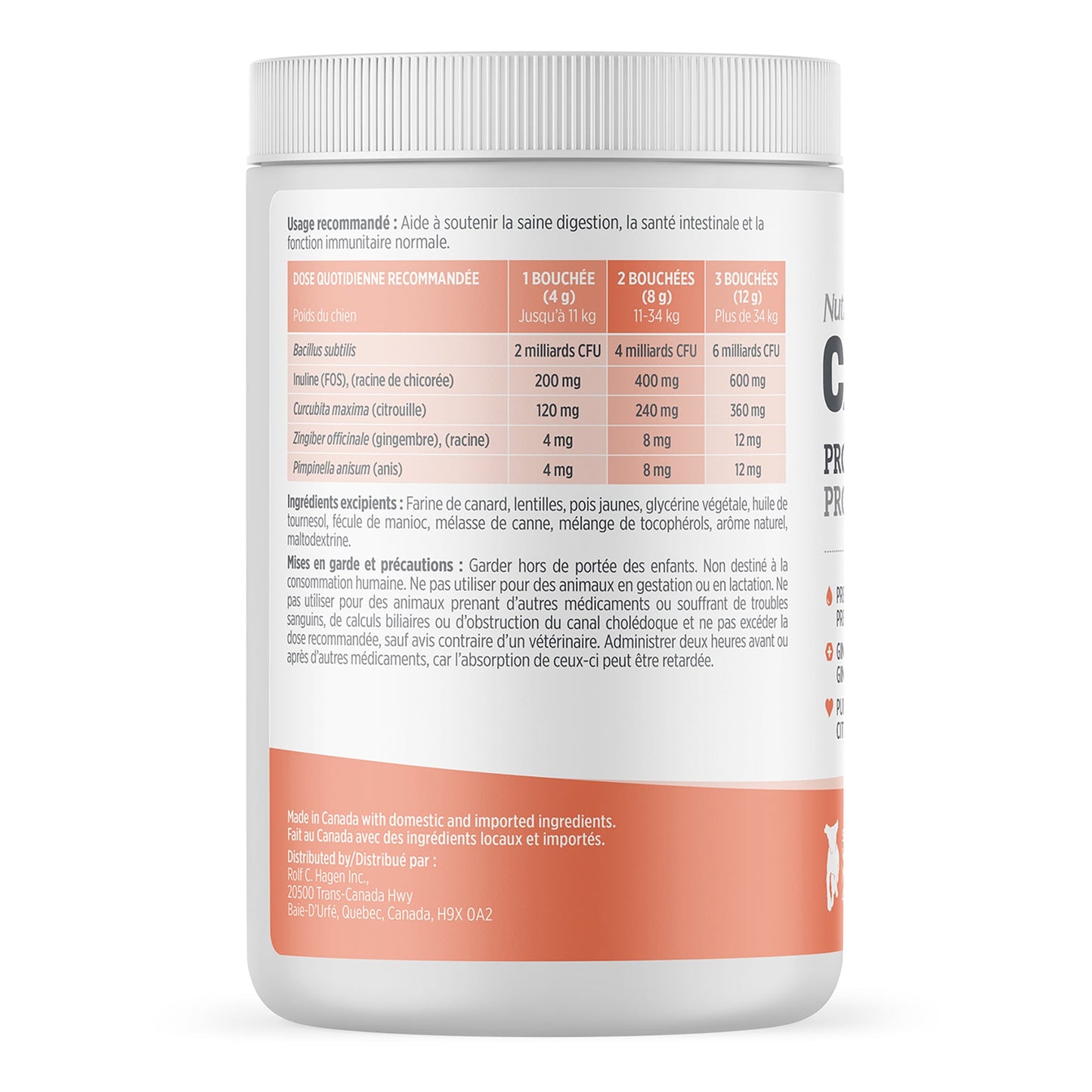 Nutrience Care Supplement for Dogs - Probiotic+ - 100 soft chews - 400 g URBAN PAW PETS