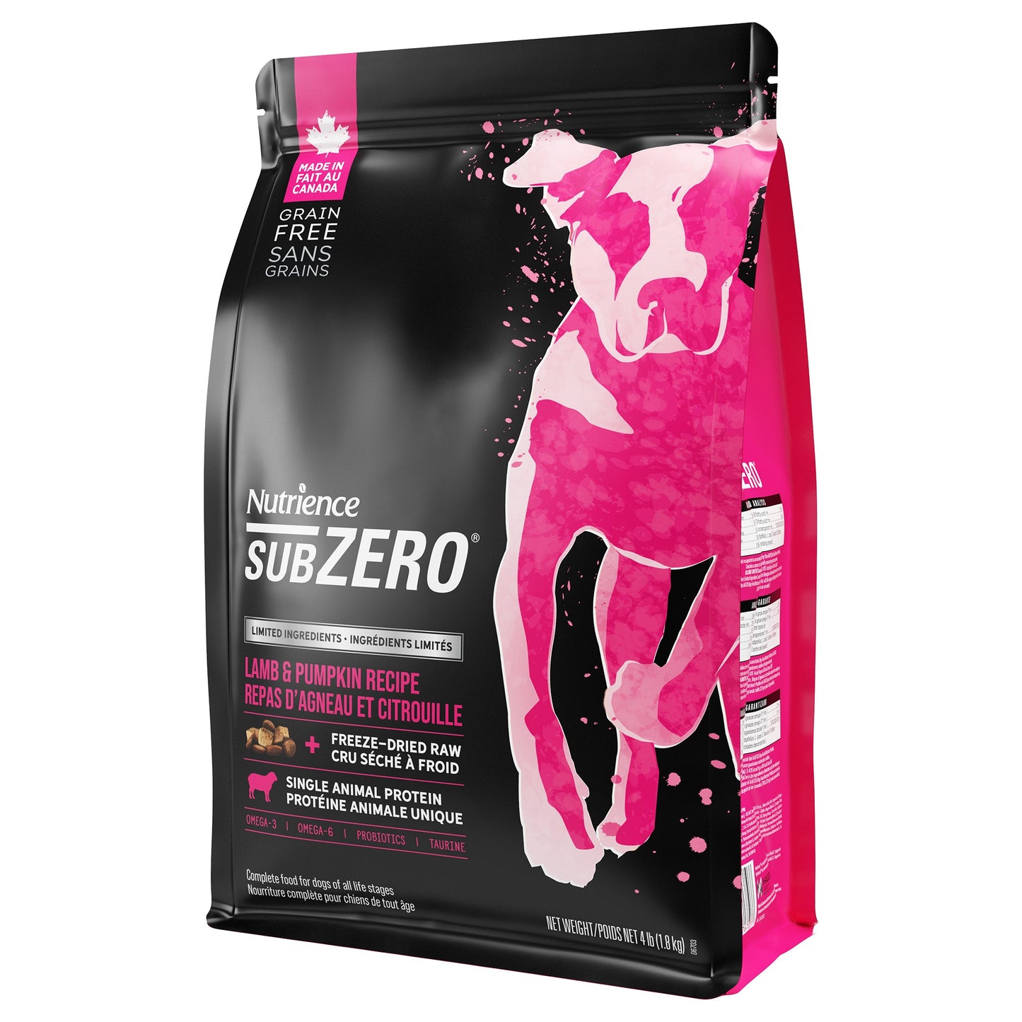 Nutrience SubZero Limited Ingredient Dog Food - Lamb and Pumpkin Recipe - 1.8 kg URBAN PAW PETS