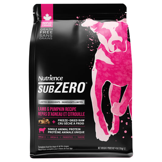 Nutrience SubZero Limited Ingredient Dog Food - Lamb and Pumpkin Recipe - 1.8 kg URBAN PAW PETS