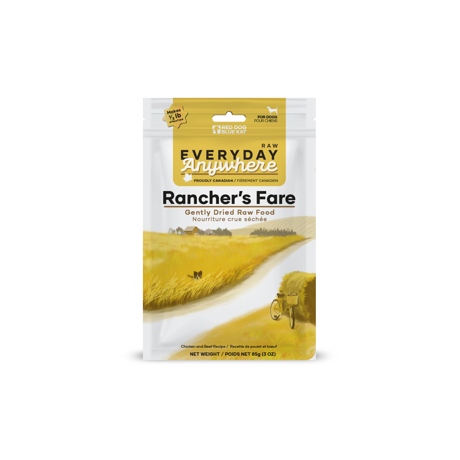 Everyday Raw Anywhere Rancher's Fare for Dog (85 g bag) Red Dog Blue Kat