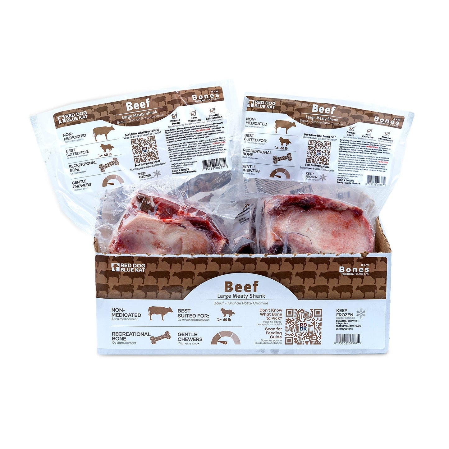 Meaty Beef Shank - Large Red Dog Blue Kat