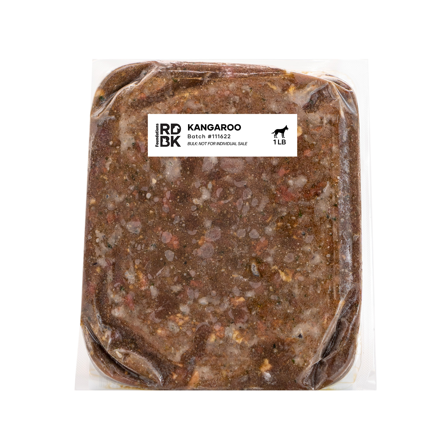 Foundations Kangaroo Recipe for Dogs - Bulk (12 x 1lb) Red Dog Blue Kat