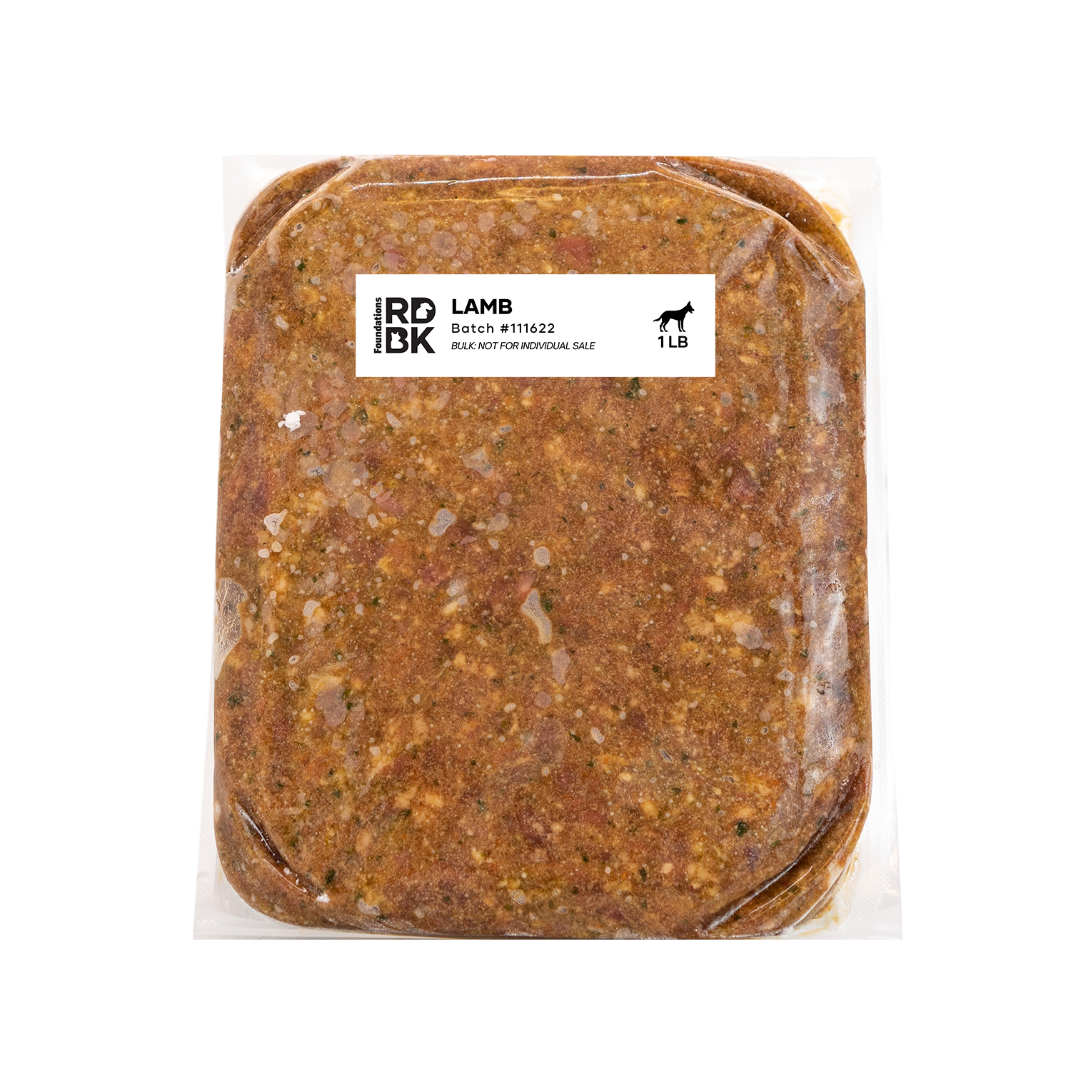 Foundations Lamb Recipe for Dogs - Bulk  (12 x 1lb) Red Dog Blue Kat