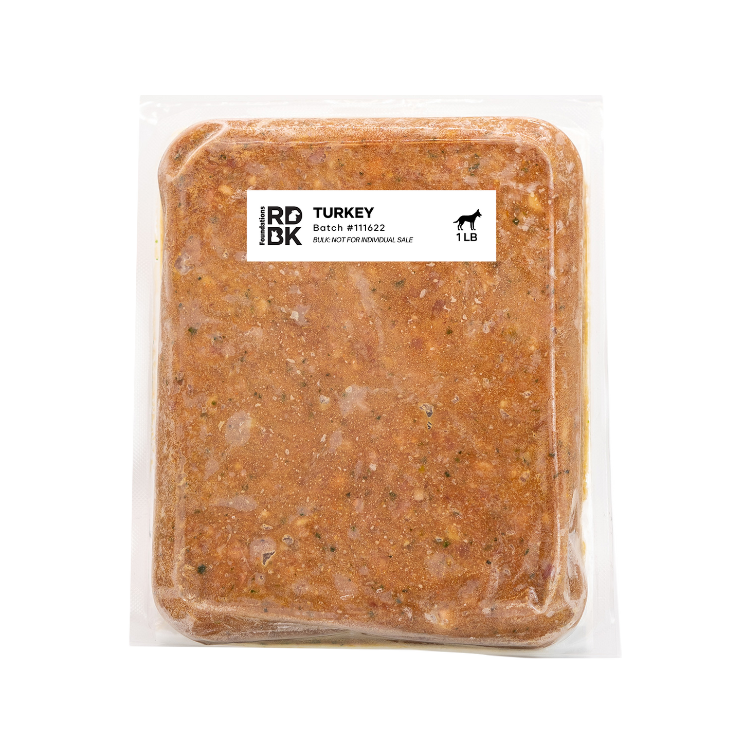 Foundations Turkey Recipe for Dogs - Bulk (12 x 1lb) Red Dog Blue Kat