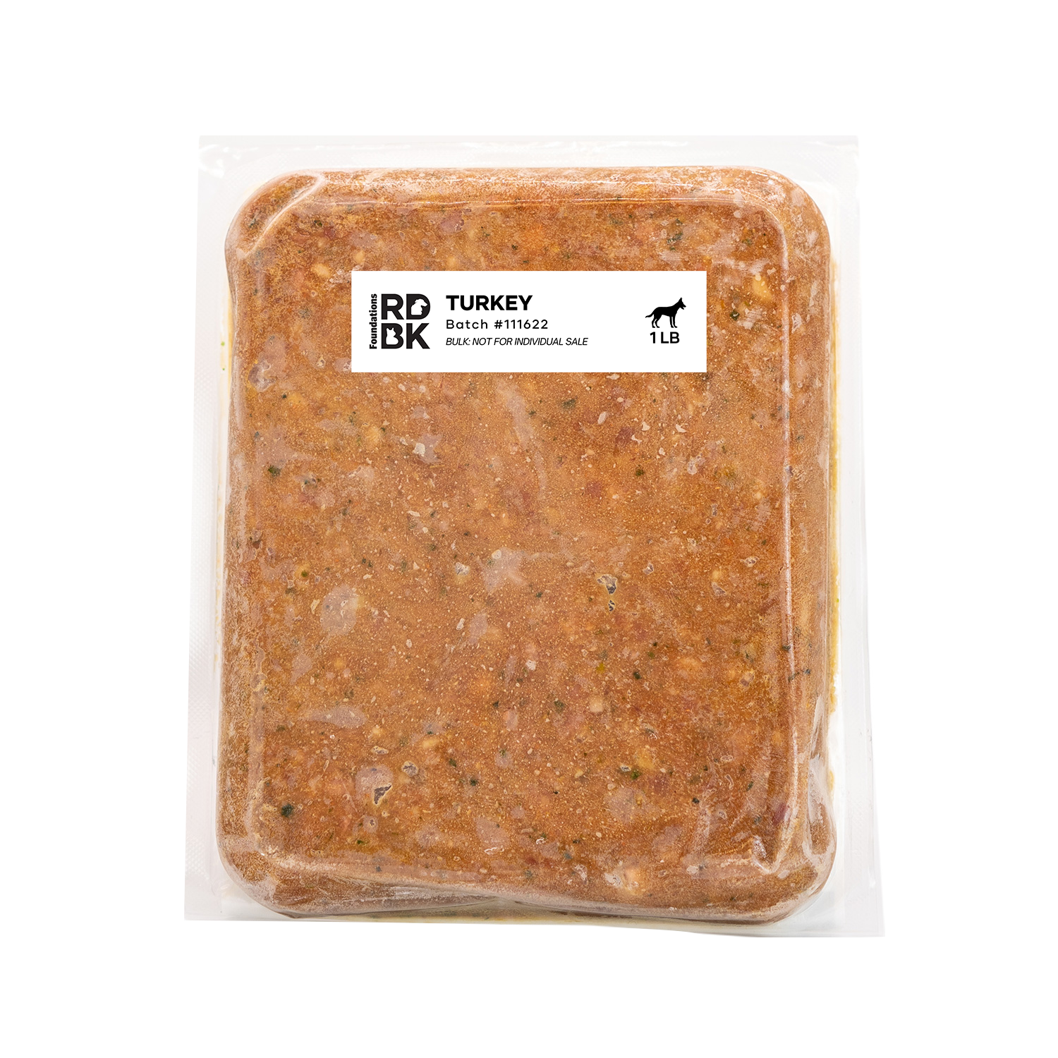 Foundations Turkey Recipe for Dogs - Bulk (12 x 1lb) Red Dog Blue Kat