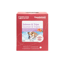 Foundations Dog Salmon & Tripe 1 lb (8 per case) Red Dog Blue Kat
