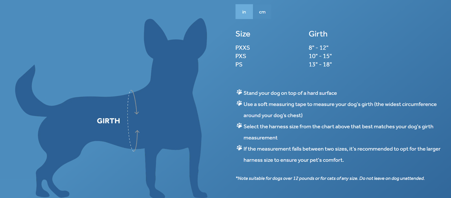 Petite Primary Step In Harness URBAN PAW PETS