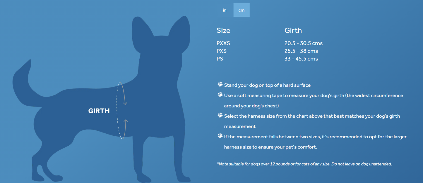 Petite Primary Step In Harness URBAN PAW PETS