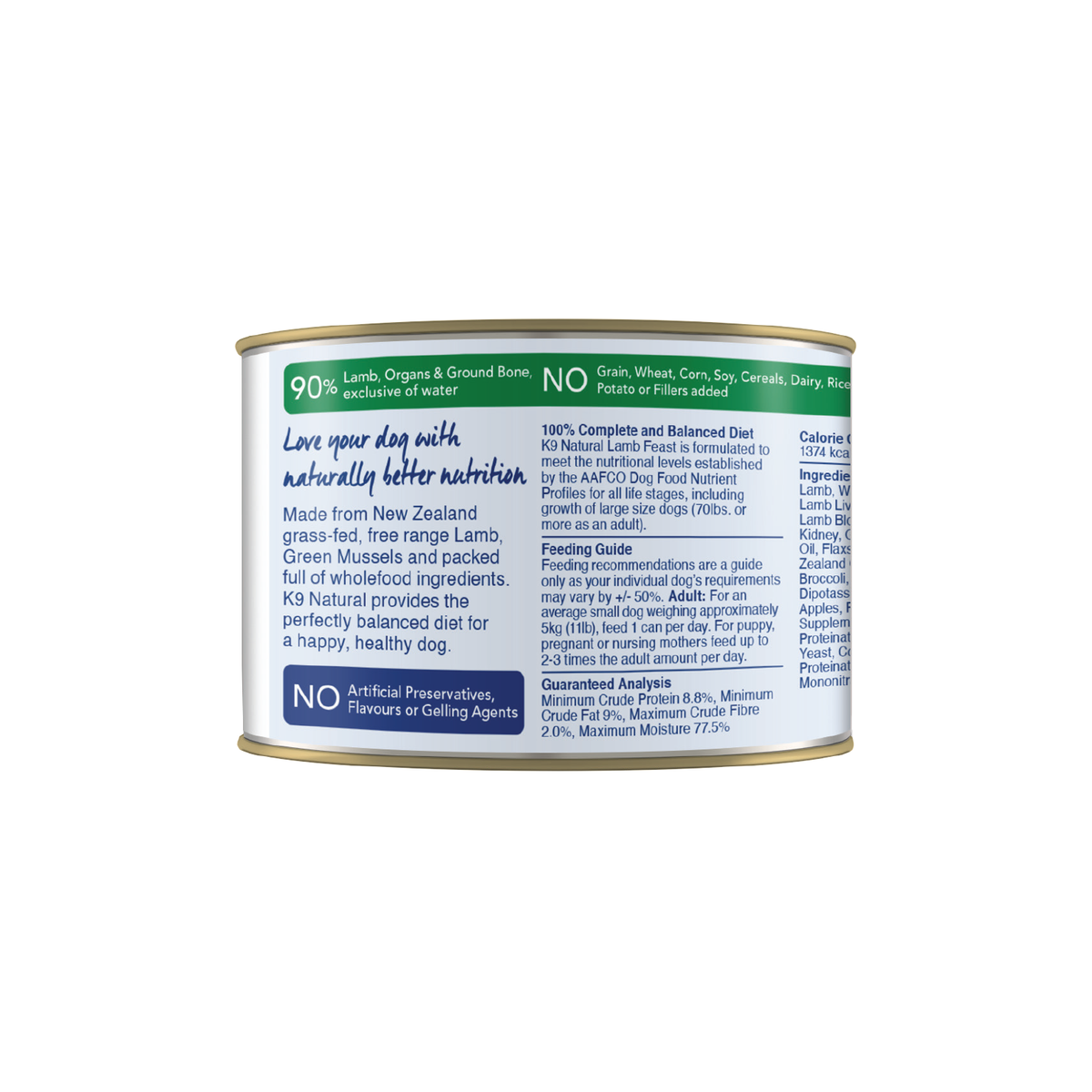 K9 Natural - Canned - Lamb Feast