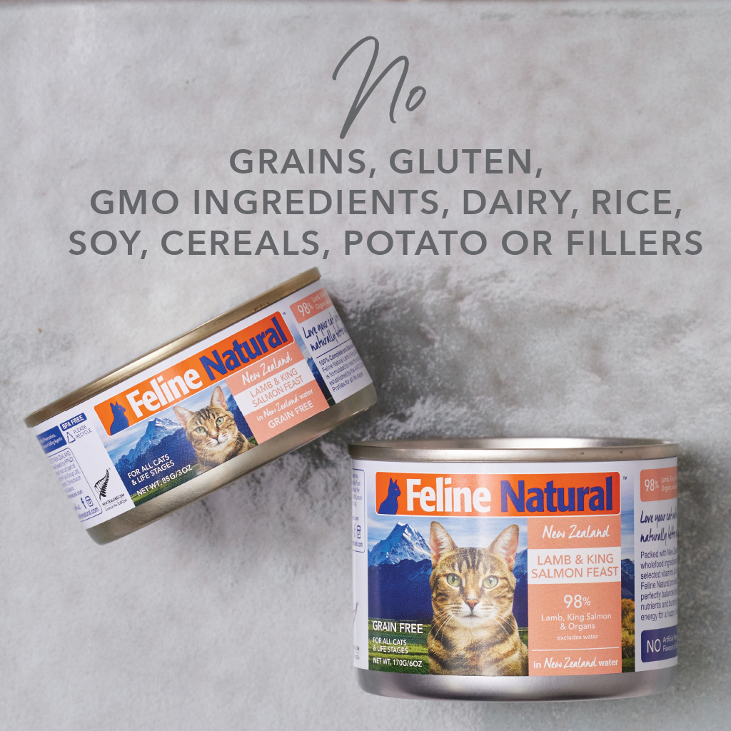 Feline Natural - Canned - Lamb & King Salmon Feast