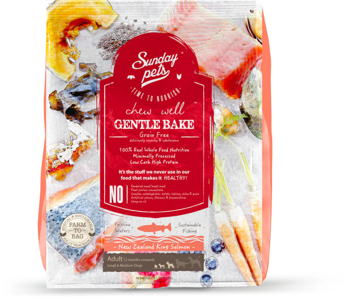 Sunday Pets - Dog - Gently Baked - GF - Salmon 1.3 kg