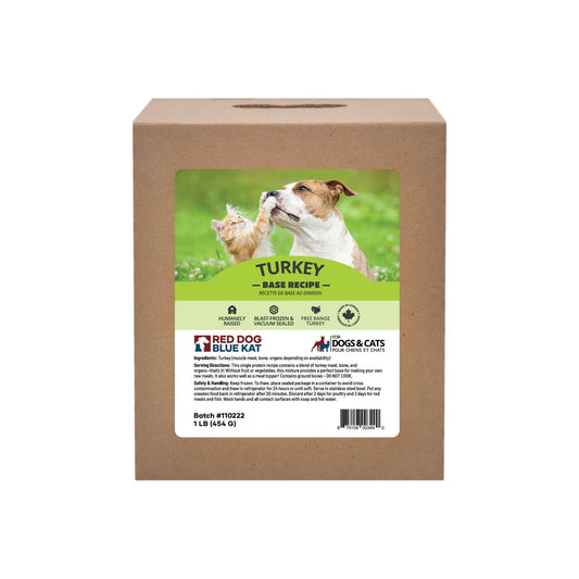 Base Turkey 1 lb (5 per case) Red Dog Blue Kat